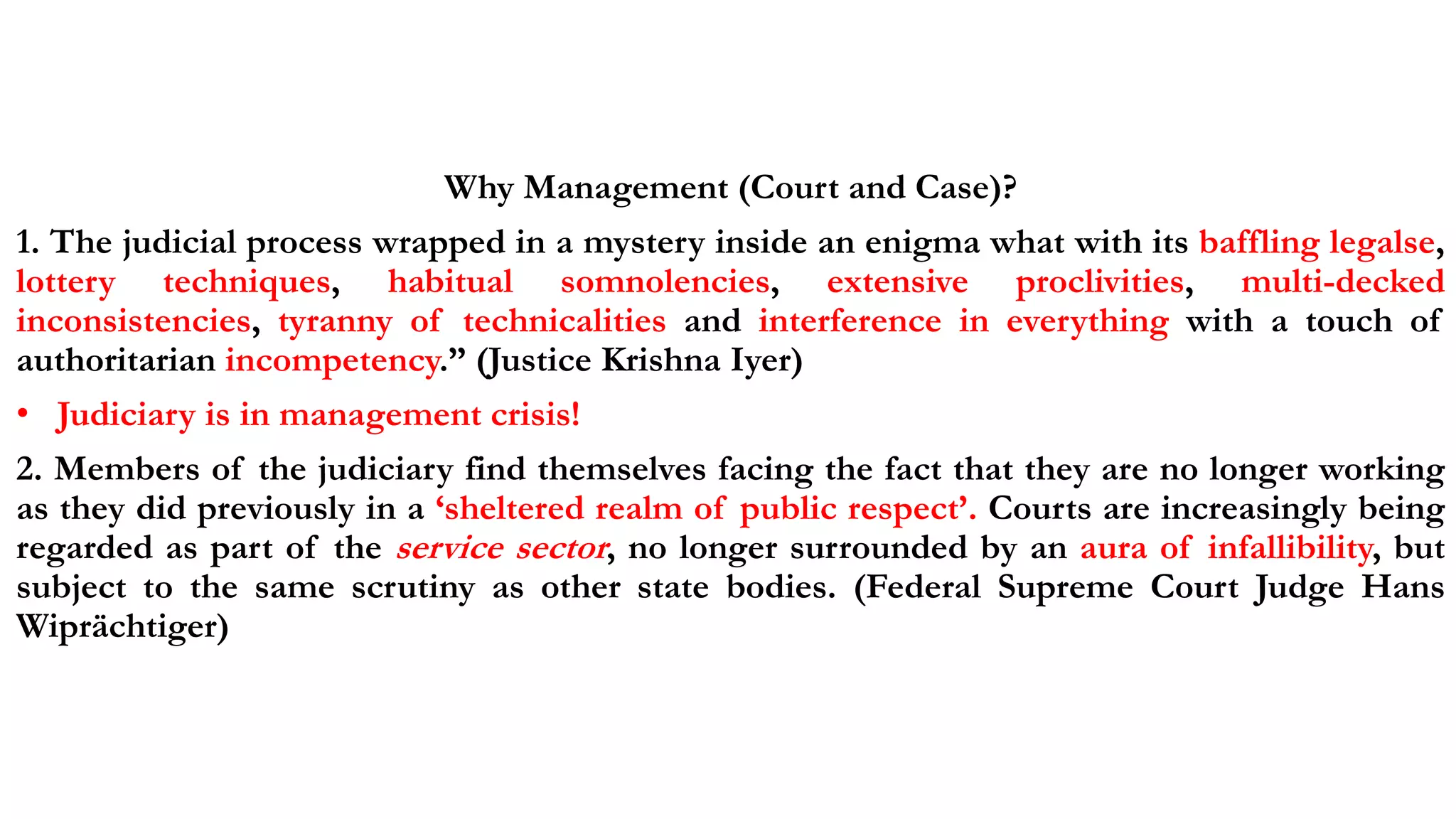Case and court management PPT