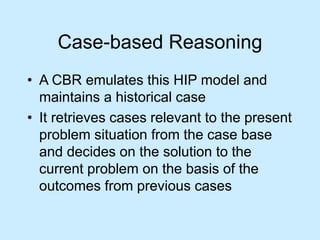 Artificial Intelligence: Case-based & Model-based Reasoning | PPT