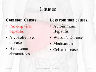 Case base presentation on chronic liver disease | PPTX