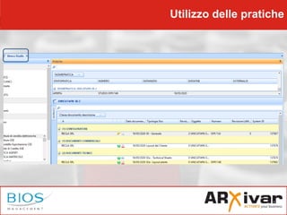 Utilizzo delle pratiche
 