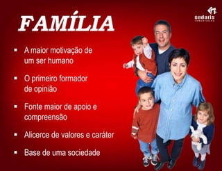 FAMÍLIAA maior motivação de um ser humano