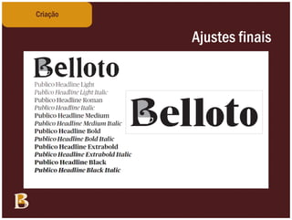 Criação


          Ajustes finais
 