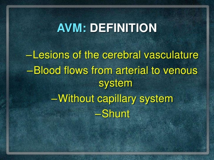 Organic Mood Disorder and AVM