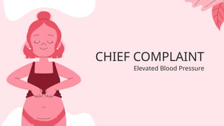 CHIEF COMPLAINT
Elevated Blood Pressure
 