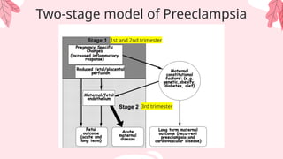 Two-stage model of Preeclampsia
1st and 2nd trimester
3rd trimester
 