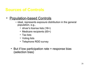 Epidemiological_Case_Control_Study_Design | PPT