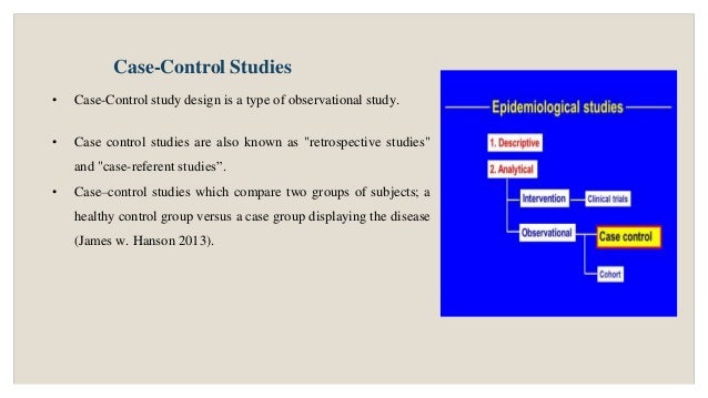 Case Control Study Design