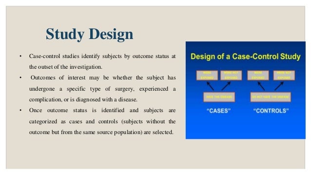 Case Control Study Design