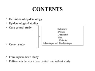 case control and cohort study COMPARISON | PPTX