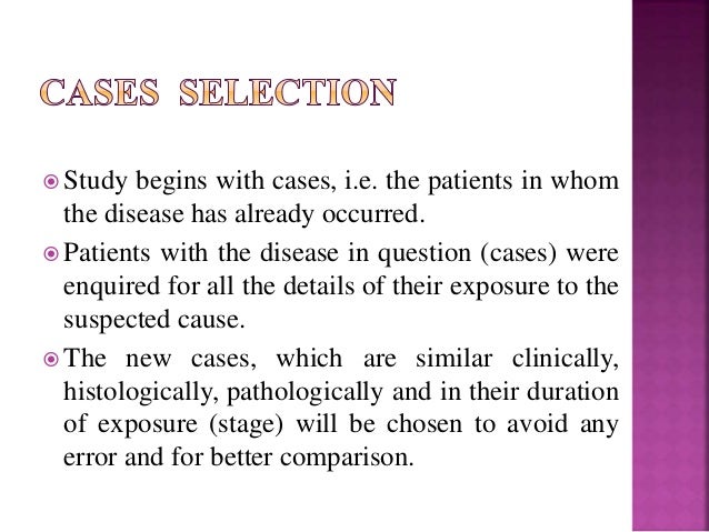 case cohort study advantages Observational studies: cohort and case-control studies an advantage of the retrospective study design analysis is the immediate access to the data. case cohort study advantages Observational studies: cohort and case-control studies an advantage of the retrospective study design analysis is the immediate access to the data.