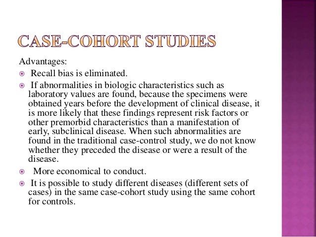 Case control & cohort study