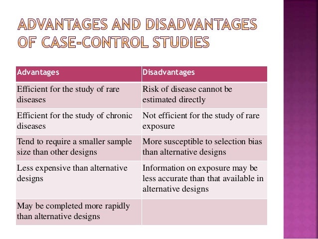 Prospective case control study definition