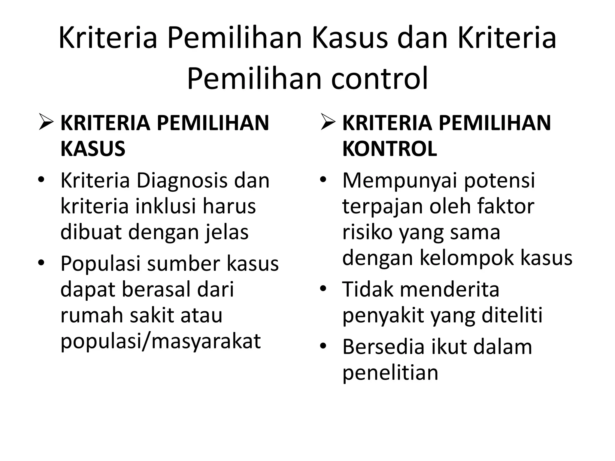 Case control epidiomologi | PPT