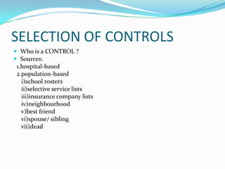 Case control studies..skp