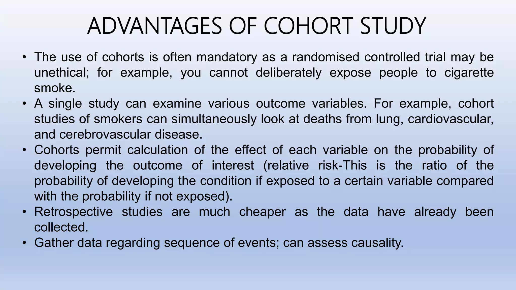 Case control studies and cohort studies | PPTX | Cancer | Diseases and ...