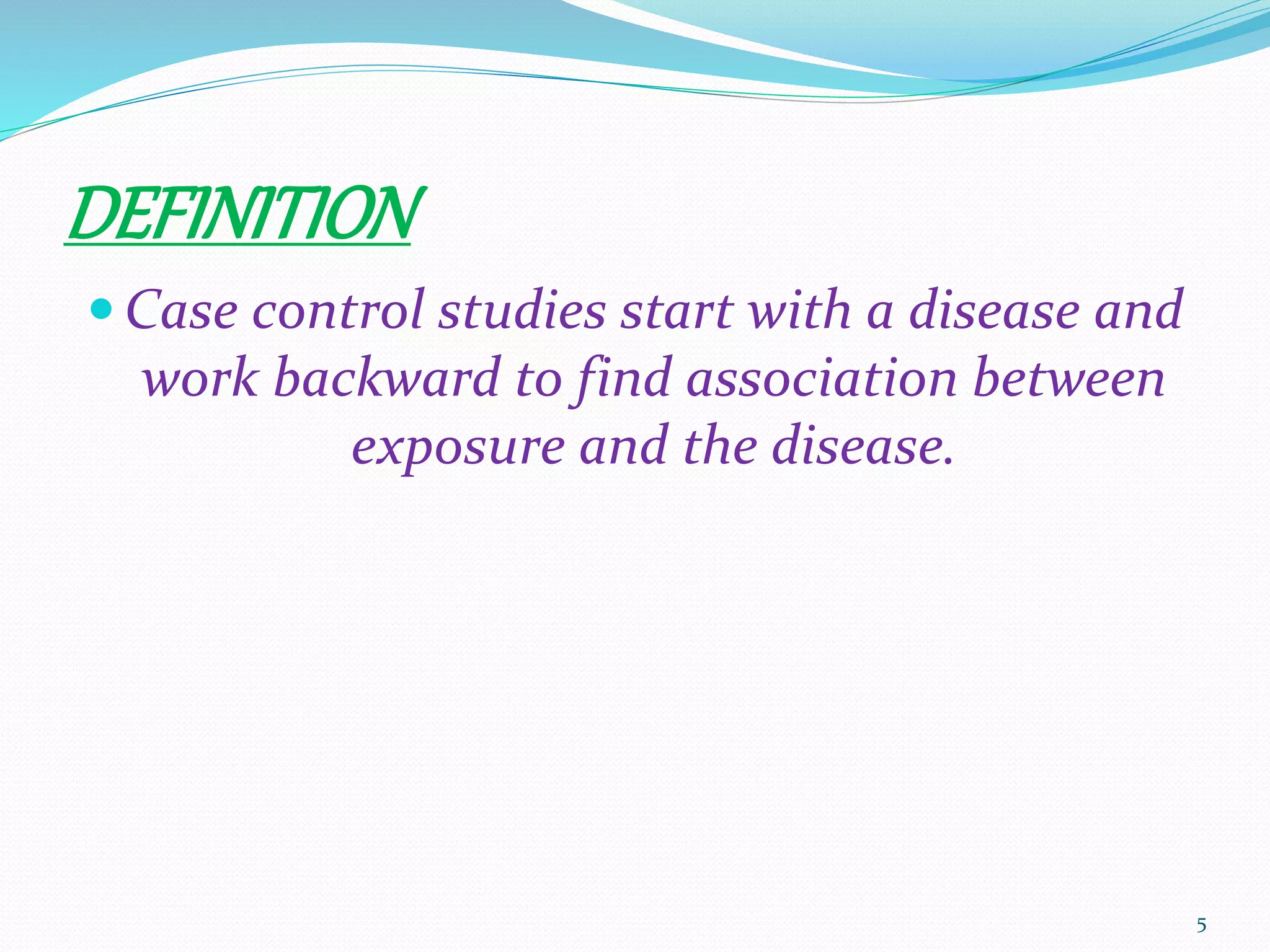 Case Control Study | PPTX