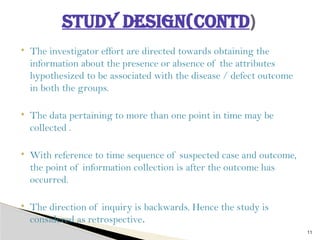 Backwards Directed Study Types Epidemiology study designs, Case Control Study.pptx