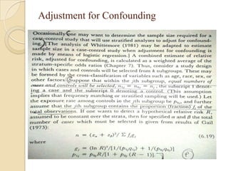 Adjustment for Confounding

 