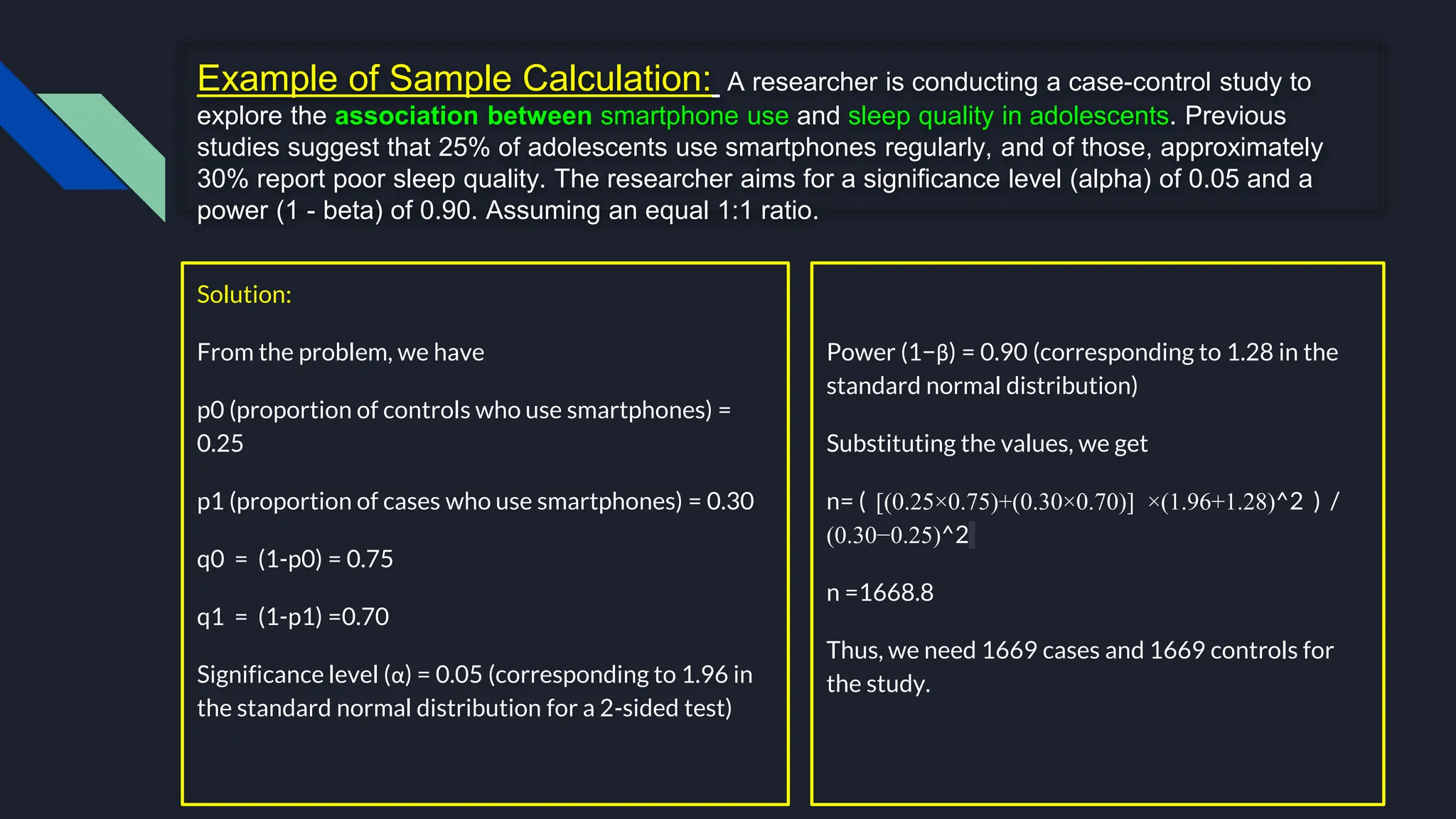 study design Case Control Study , sample size estimation.pptx