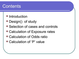 Case controlstudyi | PPT