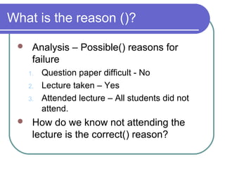 Reason Analysis Example Case controlstudyi | PPT
