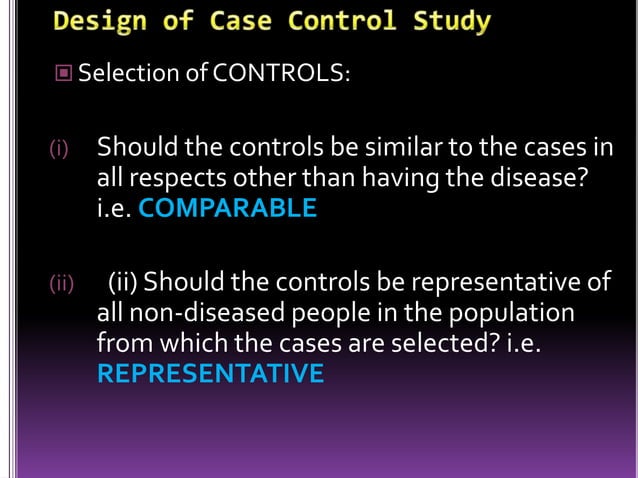 Case control study | PPTX
