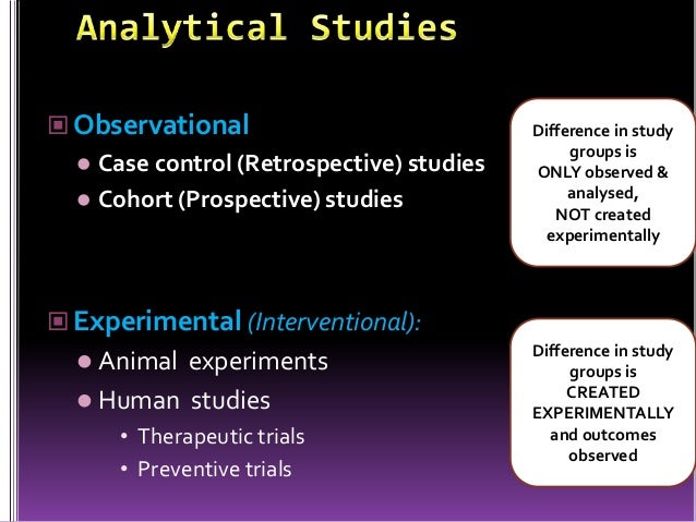 Case control study vs cohort study retrospective