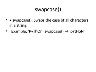 Case_Conversion_in_Python.pptx Import Ppt | PPTX