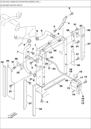 Case cx130 crawler excavator parts catalogue manual | PDF