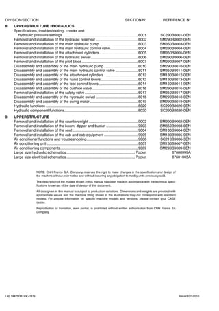 CASE CX290B Crawler Excavator Service Repair Manual.pdf
