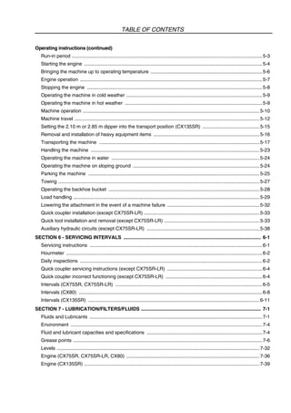 Case cx75 sr lr tier 3 crawler excavator operator manual | PDF
