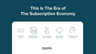 This Is The Era of
The Subscription Economy
 