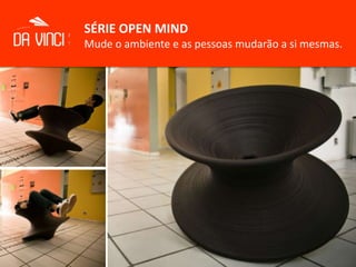 SÉRIE UP (TO DATE)Inspiração para a ousadia.	PALESTRAS. FILMES. CASOS. Por meio do "Da Vinci Convida",  o ISVOR promove o  pensamento de design nas empresas do grupo Fiat e internamente, ou seja, na própria cultura do ISVOR. Estes eventos temO papel de ampliar o repertório cultural dos colaboradores internos e convidados, expondo-os a relatos de experiências diversas.