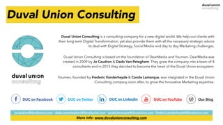 Duval Union Consulting
Duval Union Consulting is a consulting company for a new digital world. We help our clients with
th...