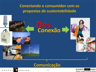 Conectando o consumidor com as propostas de sustentabilidadeDesConexãoComunicação3