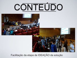 CONTEÚDO

Facilitação da etapa de IDEAÇÃO da solução

 