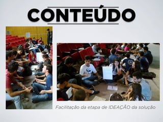CONTEÚDO

Facilitação da etapa de IDEAÇÃO da solução

 