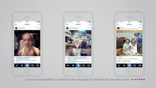 E na era do compartilhar, a Incrível Uva Azul não podia ter ficado de fora das redes sociais. 
 