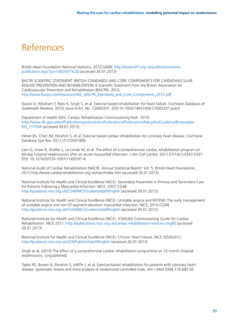 Making the case for cardiac rehabilitation: modelling potential impact ...