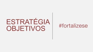 ESTRATÉGIA
OBJETIVOS
 