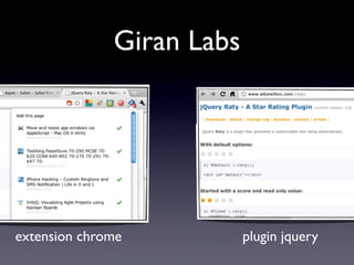 Giran Labs
extension chrome plugin jquery
 