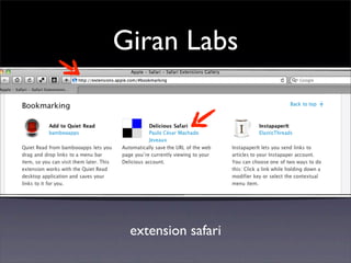 Giran Labs
extension safari
 