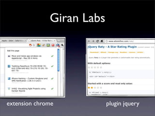 Giran Labs
extension chrome plugin jquery
 
