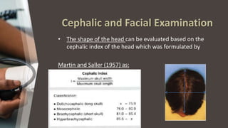 Cephalic Index 91 Example Case history | PPTX
