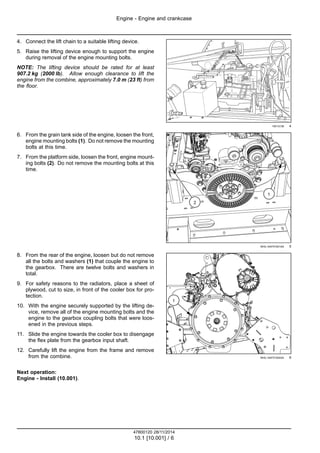 Case ih axial flow 9240 tier 2 combine service repair manual | PDF