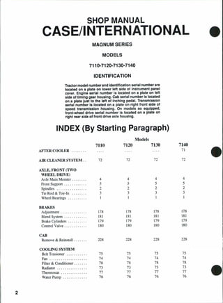 Case ih case international 7110 tractor service repair manual | PDF