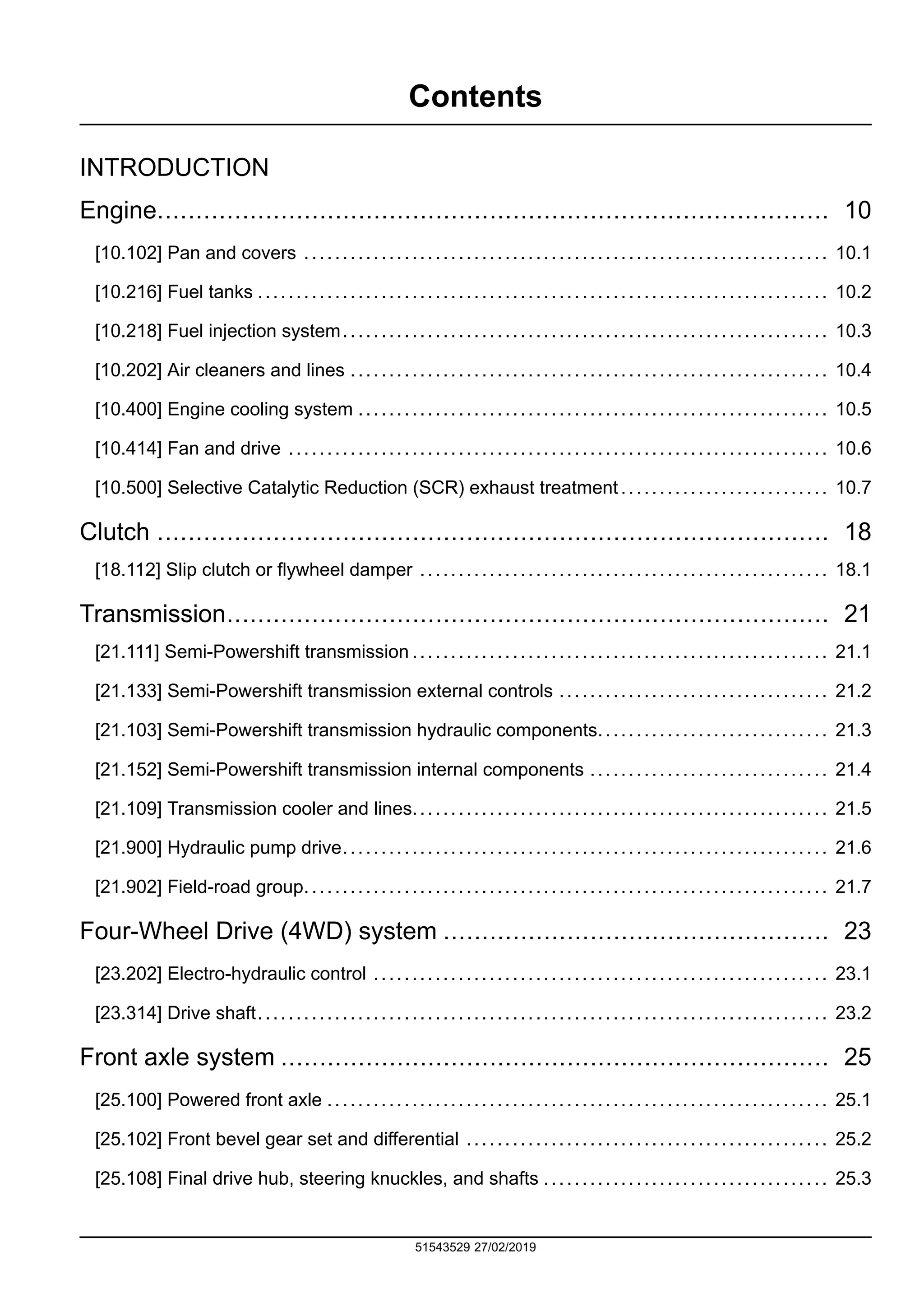 Case ih luxxum 110 stage iv tractor service repair manual (pin