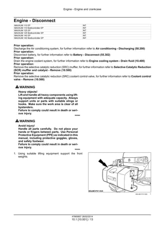 Case ih maxxum 120 ep international region f4 dfe413da tractor service repair manual