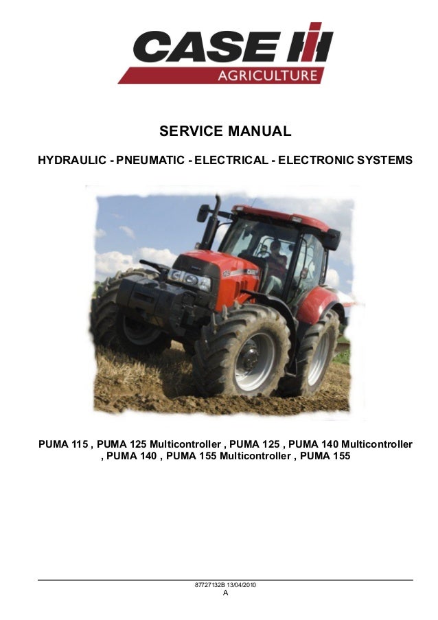 Case ih 155 multicontroller tractor repair manual