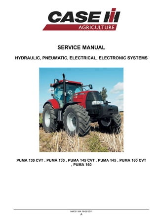 Case ih puma cvt tractor service repair manual